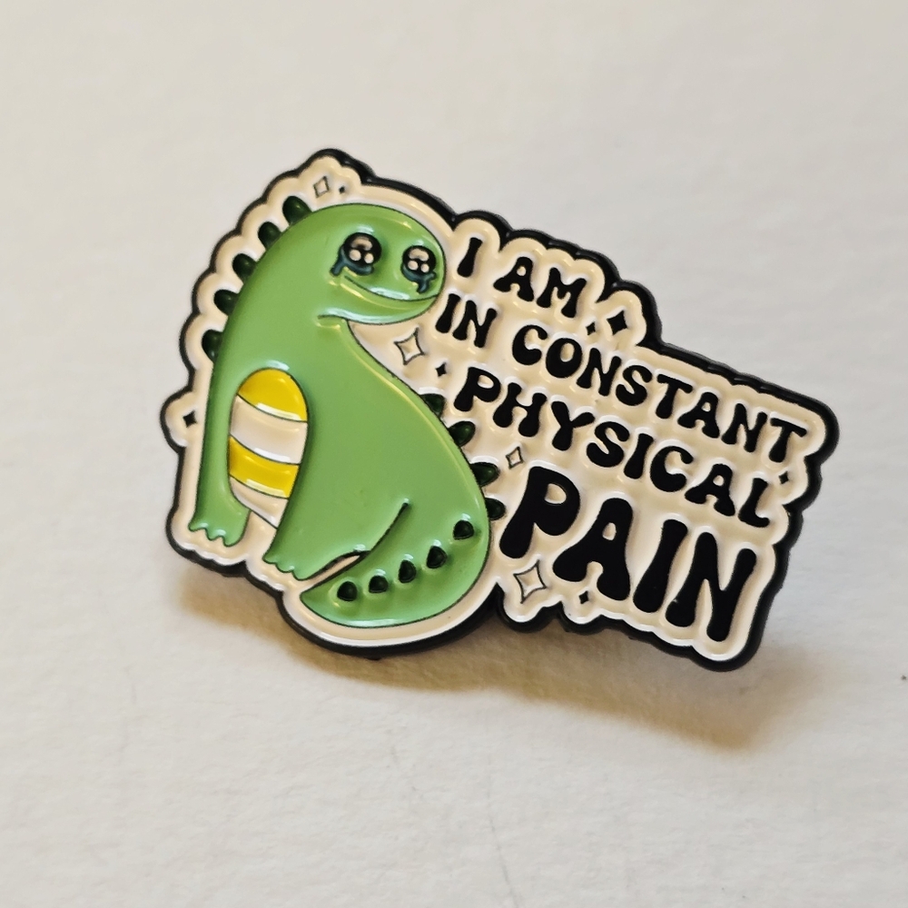 Green Dinosaur Enamel Pin